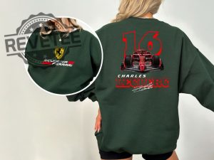 Charles Leclerc Formula One Sweatshirt F1 Two Sides Shirt Charles Leclerc Shirt Charles Leclerc F1 Shirt Charles Leclerc Unique revetee 3