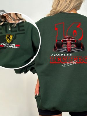 Charles Leclerc Formula One Sweatshirt F1 Two Sides Shirt Charles Leclerc Shirt Charles Leclerc F1 Shirt Charles Leclerc Unique revetee 3