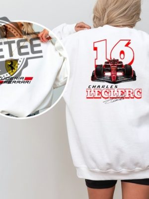 Charles Leclerc Formula One Sweatshirt F1 Two Sides Shirt Charles Leclerc Shirt Charles Leclerc F1 Shirt Charles Leclerc Unique revetee 5