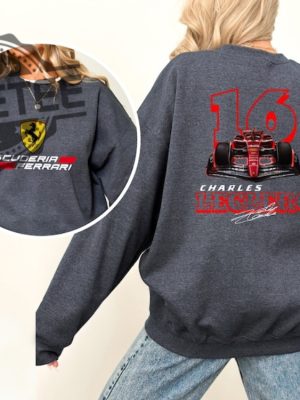 Charles Leclerc Formula One Sweatshirt F1 Two Sides Shirt Charles Leclerc Shirt Charles Leclerc F1 Shirt Charles Leclerc Unique revetee 6