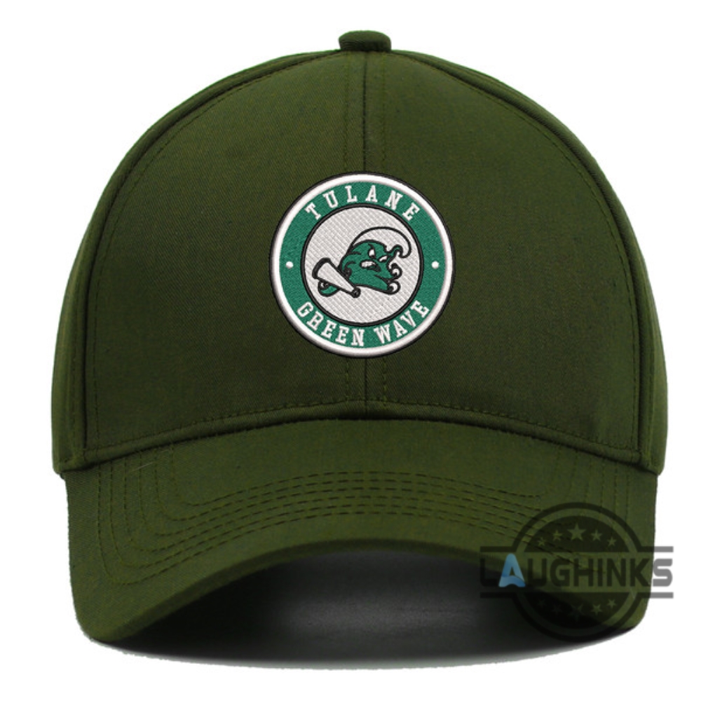 Tulane Baseball Hat Tulane University Classic Embroidered Baseball Cap Mens Womens Ncaa Logo Tulane Green Wave Vintage Dad Hats