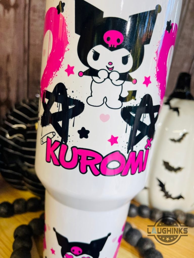 Kuromi Stanley Cup 40 Oz Dupe Sanrio Cute Cartoon Hello Kitty ...