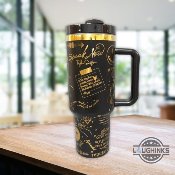taylor swift stanley dupe tumbler 40 oz taylor swifites stuff i never want to change so much coffee travel cup 40oz eras tour engraved tumblers gold version laughinks 4