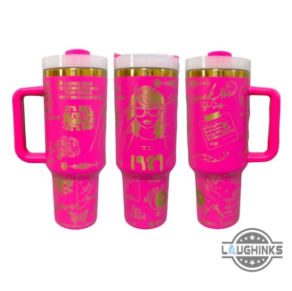 taylor swift stanley dupe tumbler 40 oz taylor swifites stuff i never want to change so much coffee travel cup 40oz eras tour engraved tumblers gold version laughinks 5