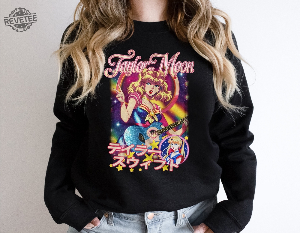 Taylor Moon Shirt Anime Graphic Cartoon Shirt Swift Shirt Unique