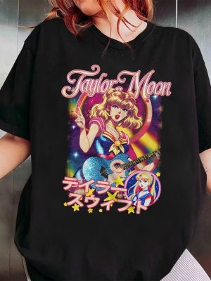 Taylor Moon Shirt Anime Graphic Cartoon Shirt Swift Shirt Unique revetee 2