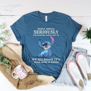 People Should Not Expecting Normal From Me Stitch Shirt Funny Stitch Shirt Lilo And Stitch Friends Shirt Unique revetee 5