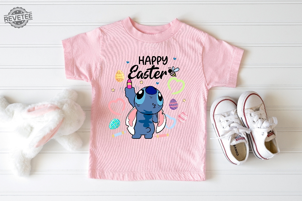 Disney Stitch Happy Easter Shirt Lilo Stitch Happy Easter Shirt Stitch Bunny Shirt Disney Happy Easter Shirt Unique