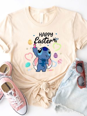 Disney Stitch Happy Easter Shirt Lilo Stitch Happy Easter Shirt Stitch Bunny Shirt Disney Happy Easter Shirt Unique revetee 3