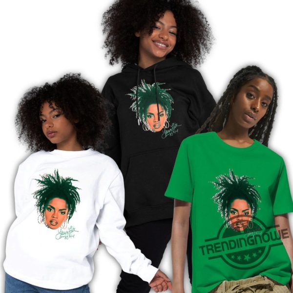 Jordan 3 Green Glow Shirt Lauryn Hill Head Shirt To Match Sneaker Color Green Sweatshirt Hoodie Green Glow Shirt trendingnowe 4