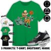 Jordan 3 Green Glow Shirt Flower Lola It Shirt To Match Sneaker Color Green Sweatshirt Hoodie Green Glow Shirt trendingnowe 4