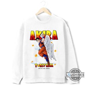 dragon ball tshirt sweatshirt hoodie mens womens rip akira toriyama angel shirts april 5th 1955 forever thank you for the memories tee tribute dbz creator laughinks 2