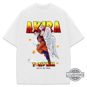 dragon ball tshirt sweatshirt hoodie mens womens rip akira toriyama angel shirts april 5th 1955 forever thank you for the memories tee tribute dbz creator laughinks 8