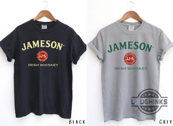 jameson tshirt sweatshirt hoodie mens womens jameson irish whiskey crewneck shirts alcoholic drinking cotton tee funny jamesons cocktails fan gift laughinks 2