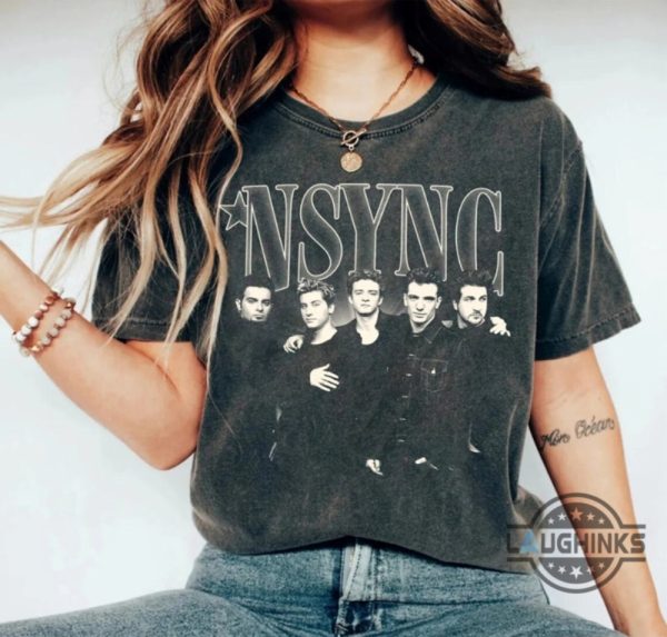 vintage nsync shirt sweatshirt hoodie mens womens in my nsync era retro 1997 band tour concert shirts country music graphic tee 2024 gift for fans laughinks 2