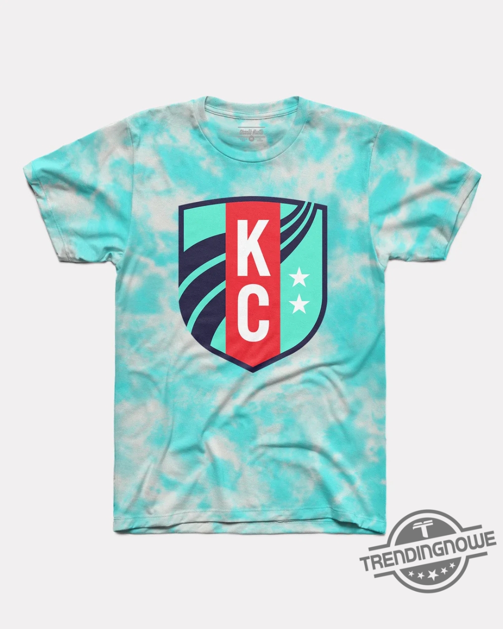 Kc Current Shirt Kc Current Crest Teal Tie Dye Shirt