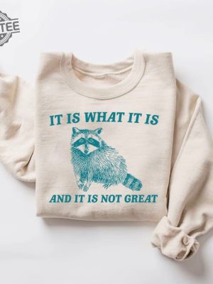 It Is What It Is And It Is Not Great Sweatshirt Mental Health Sweatshirt Funny Sweatshirt Women Unique revetee 4