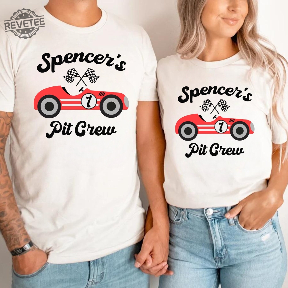 Personalized Fast One Matching Family Birthday Shirt 1St Birthday Shirt Cars Birthday Outfit Custom Red Pit Crew Unique
