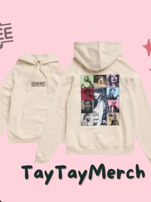 The Eras Tour Hoodie Taylors Version Merch For Swifties Merch Beige Hoodie Oversized Fit For Her Unique revetee 2