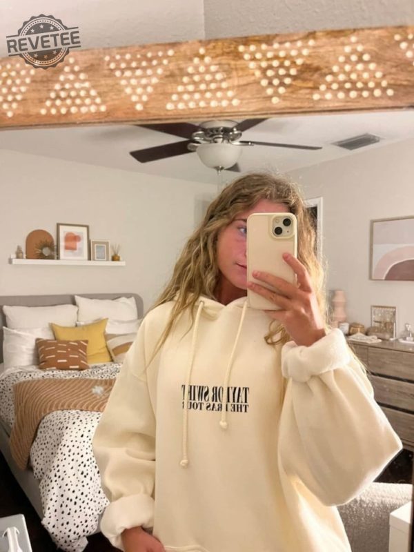 The Eras Tour Hoodie Taylors Version Merch For Swifties Merch Beige Hoodie Oversized Fit For Her Unique revetee 3