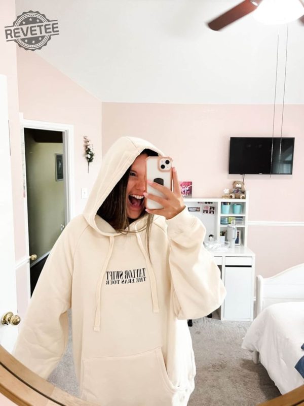 The Eras Tour Hoodie Taylors Version Merch For Swifties Merch Beige Hoodie Oversized Fit For Her Unique revetee 4