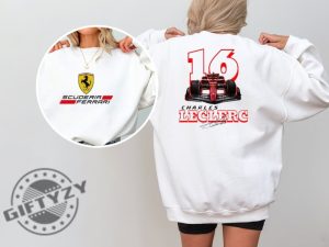 Charles Leclerc Formula One Shirt Ferrari Team F1 Two Sides Sweatshirt Charles Leclerc Tshirt Charles Leclerc F1 Hoodie Charles Leclerc Shirt giftyzy 2