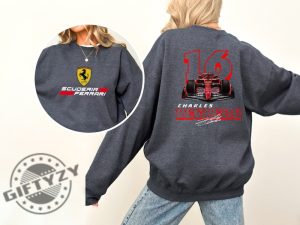 Charles Leclerc Formula One Shirt Ferrari Team F1 Two Sides Sweatshirt Charles Leclerc Tshirt Charles Leclerc F1 Hoodie Charles Leclerc Shirt giftyzy 3