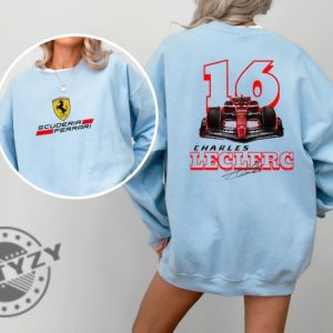 Charles Leclerc Formula One Shirt Ferrari Team F1 Two Sides Sweatshirt Charles Leclerc Tshirt Charles Leclerc F1 Hoodie Charles Leclerc Shirt giftyzy 5