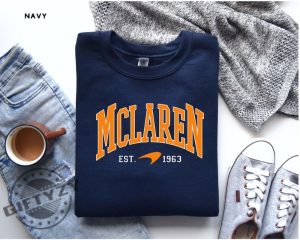 F1 Mclaren Shirt Formula 1 Tshirt Lando Norris And Oscar Piastri Hoodie Crewneck Race Sweatshirt For Formula 1 Fans Shirt giftyzy 2