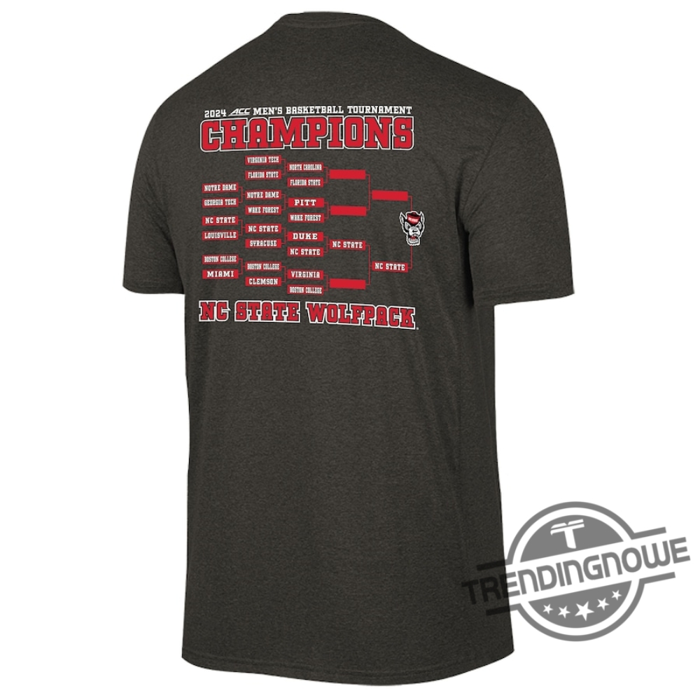 Acc Championship Shirt Nc State Wolfpack Shirt Basketball Conference Tournament Champion T Shirt Gift For Fan trendingnowe 1