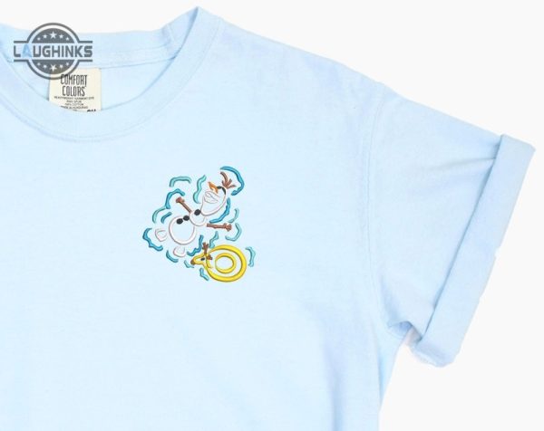 olaf embroidered tshirt frozen embroidered shirt olaf in summer t shirt olaf shirt disney tshirt snowman shirt womens disney shirt embroidery tshirt sweatshirt hoodie gift laughinks 1