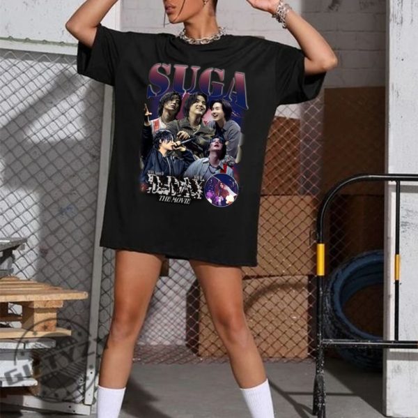 Agust D D Day Movie Shirt Vintage Min Yoongi Sweatshirt Agust D World Tour Tshirt Suga On Tour 2023 Hoodie Agust D Min Yoongi Graphic Shirt giftyzy 1