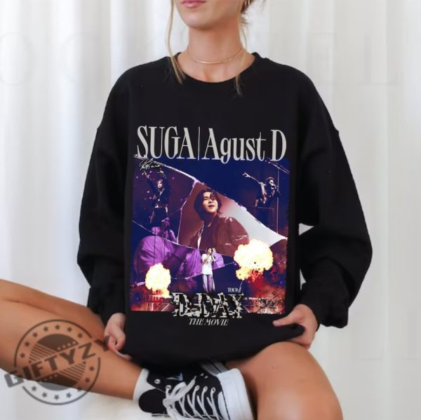 Agust D D Day Shirt Vintage Min Yoongi Sweatshirt Agust D World Tour Tshirt Suga On Tour 2023 Hoodie Agust D Min Yoongi Shirt giftyzy 1