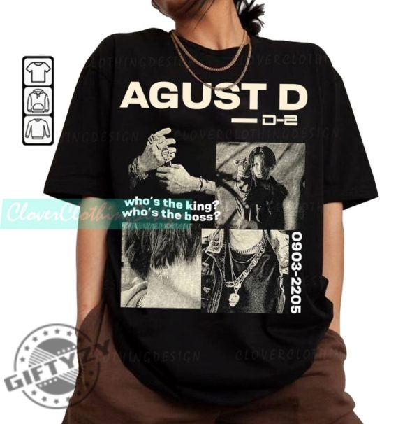 Agust D Shirt Dday Sweatshirt Agust D Vintage Retro Graphic Hoodie Shirt For Fan Tshirt Music Unisex Gifts Fan giftyzy 1