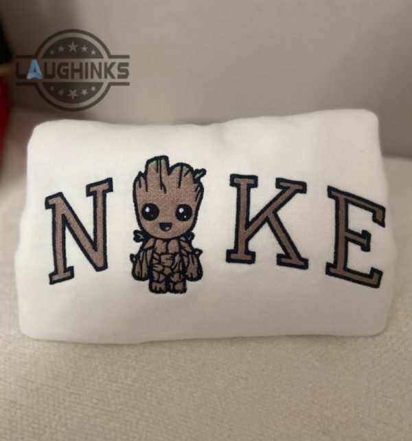 nike x baby groot star war embroidered sweatshirt embroidery tshirt sweatshirt hoodie gift laughinks 1