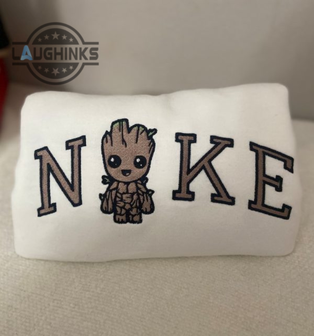 Nike X Baby Groot Star War Embroidered Sweatshirt Embroidery Tshirt Sweatshirt Hoodie Gift