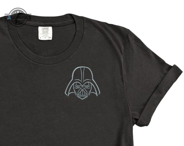 darth vader embroidered tshirt star wars embroidered shirt darth vader t shirt sith shirt disney tshirt womens disney shirt embroidery tshirt sweatshirt hoodie gift laughinks 1 1