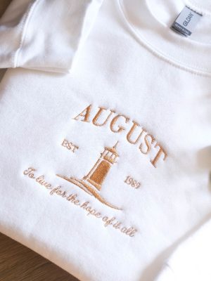 August Embroidered Sweatshirt Live For The Hope Of It All Inspirational Sweatshirt Motivational Sweatshirt Unique revetee 2