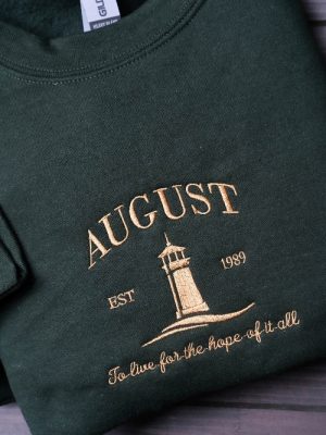 August Embroidered Sweatshirt Live For The Hope Of It All Inspirational Sweatshirt Motivational Sweatshirt Unique revetee 4