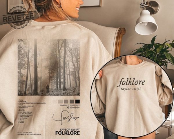 Folklore Sweatshirt Folklore Album Sweatshirt Taylor All Album Sweatshirt Unique revetee 1