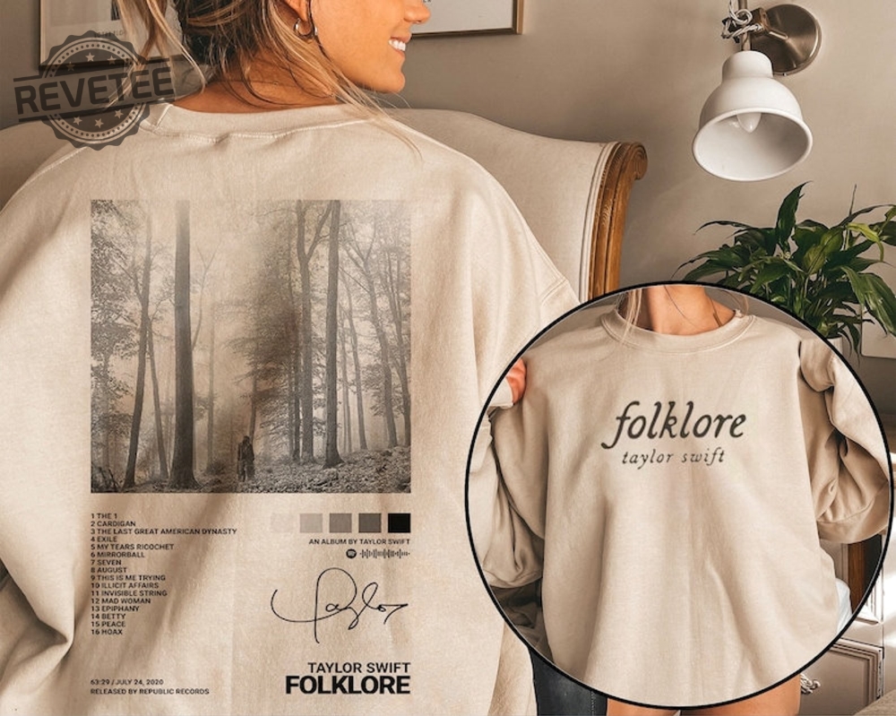 Folklore Sweatshirt Folklore Album Sweatshirt Taylor All Album Sweatshirt Unique
