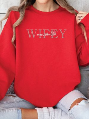 Custom Wifey Sweatshirt With Date On Sleeve Personalized Wife Sweatshirt Mrs Sweatshirt Best Gifts For Women Unique revetee 6