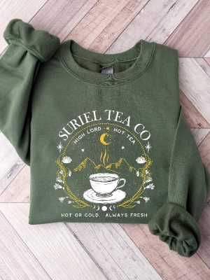 Suriel Tea Co Shirt Book Lover T Shirt Acotar Sweatshirt A Court Of Thorns And Roses Tee Reader Gifts Unique revetee 2