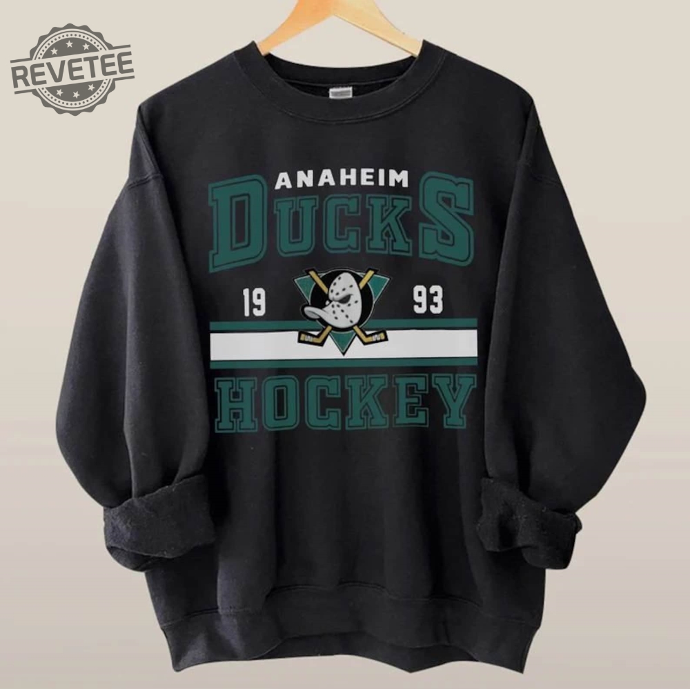 Vintage Anaheim Mighty Ducks Shirt Merch Vintage 90S Sweatshirt Hockey Retro Unisex Crewneck Gift For Fan College Unique