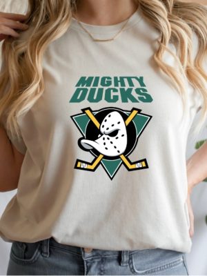 Mighty Ducks Old School Shirt Hockey 2000S Shirt Anaheim Mighty Ducks Tee Mighty Ducks Fan Shirt Unique revetee 6