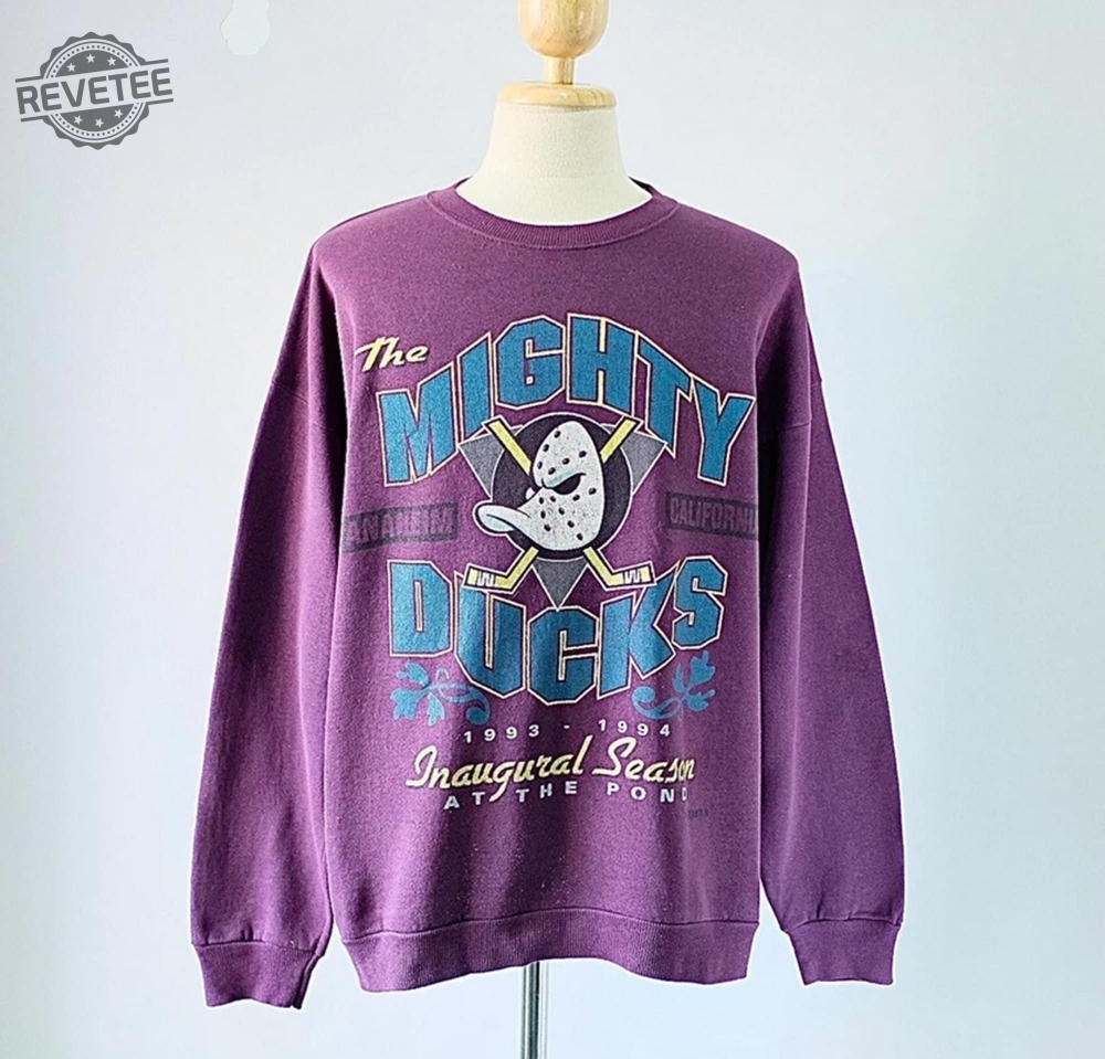 Vintage 90S Anaheim Mighty Ducks Crewneck Sweatshirt Mighty Ducks Shirt Mighty Ducks Sweater Mighty Ducks Fan Hockey Shirt Unique