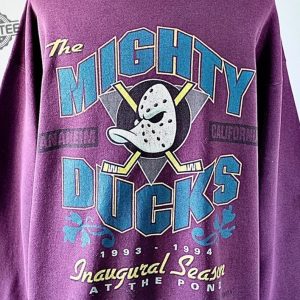 Vintage 90S Anaheim Mighty Ducks Crewneck Sweatshirt Mighty Ducks Shirt Mighty Ducks Sweater Mighty Ducks Fan Hockey Shirt Unique revetee 2