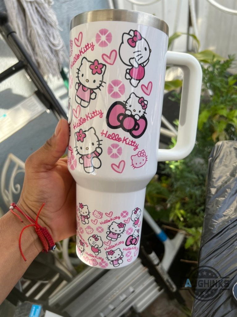 Hello Kitty Stainless Steel Tumbler 40 Oz Sanrio Hello Kitty Stanley ...