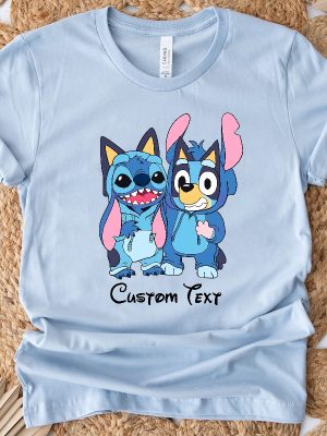 Disney Stich Blue Dog Shirt Disneyworld Stitch Shirt Funny Stitch Shirt Love Stitch Shirt Disney Kids Cartoon Shirt Unique revetee 5