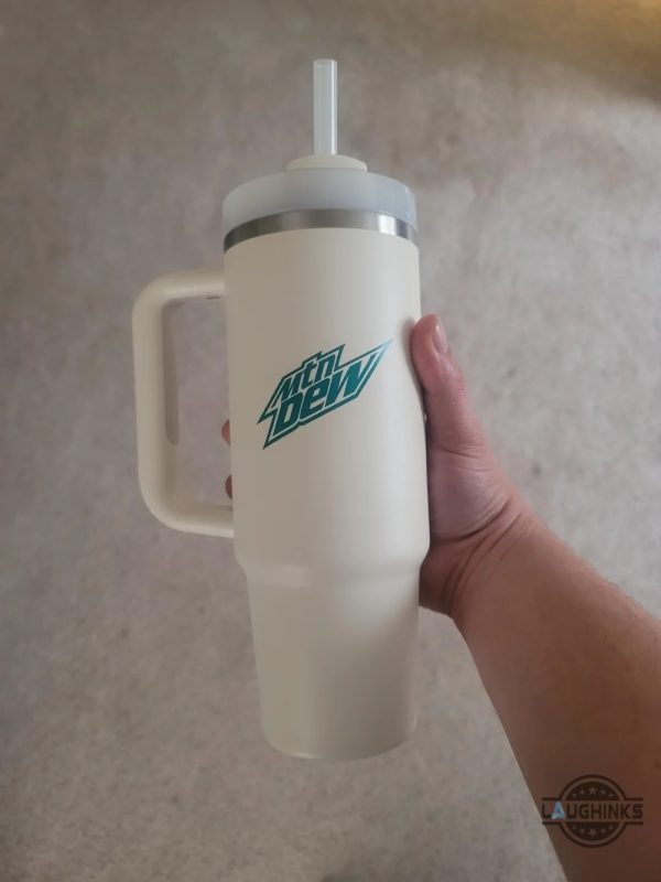 baja blast stanley cup dupe 40 oz mountain dew inspired stainless steel tumbler with handle lid and straw soft drink lovers gift mtn dew baja blast alcohol cups laughinks 1